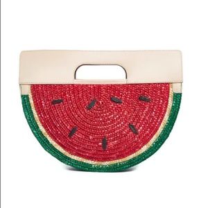 Alice + Olivia Watermelon Woven Bag w/Handle